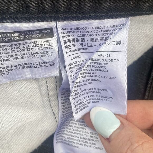 levis 501 XX button fly black denim Original Fit jeans 38x30 - Picture 7 of 7